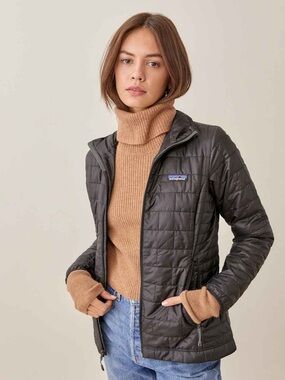 Patagonia Nano Puff Black Quilted Jacket Women's Size XS